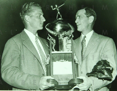 Don Hutson and Elmer Layden